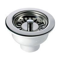 Large Strainer & Plug Sink Waste - 90mm